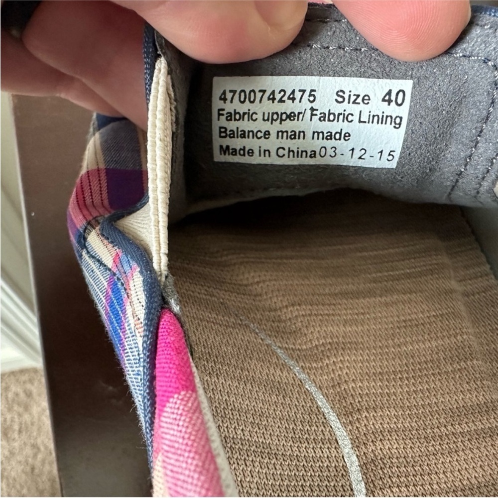 Dansko Women’s Belle Madras Plaid Canvas Slip On Comfort Sneakers Shoes Size 9.5 - Picture 11 of 11